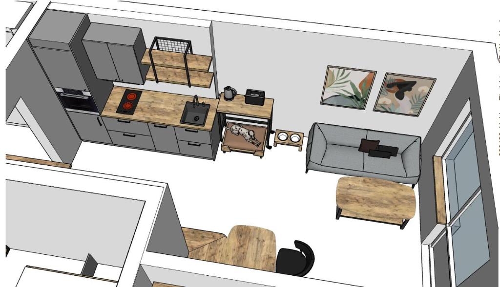 1-Zimmer Apartment im Erdgeschoss